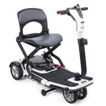 Folding capabilities enhances any mobility scooter allowing for ultimate dependability